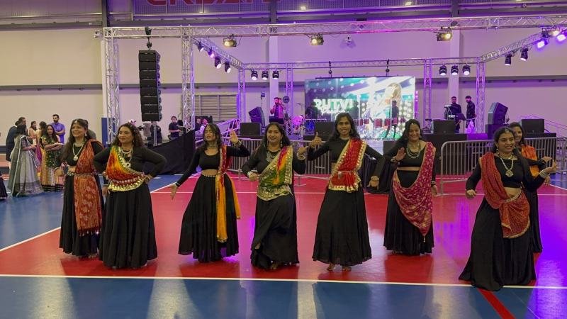 High energy BollyFit fitness class